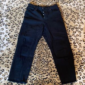 Black High Waisted Mom Jeans